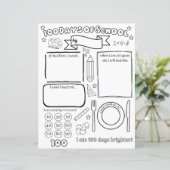 学校の空白の日100名を記入する (スタンド正面)