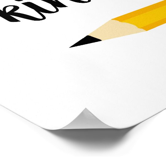 学校の第一日カスタム学校 ポスター (角)