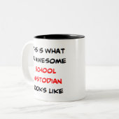 学校の管理者素晴らし ツートーンマグカップ (正面左)