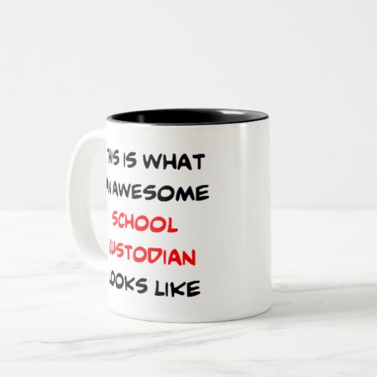学校の管理者素晴らし ツートーンマグカップ (正面左)