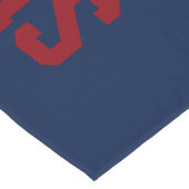 学校の精神の同窓会の青および赤 ショートテーブルランナー (コーナー)