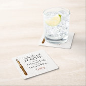 学校の終わりは永遠にヴィンテージ先生 スクエアペーパーコースター (インサイチュ)