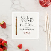 学校の終わりは永遠にヴィンテージ先生 スタンダードカクテルナプキン (インサイチュ)