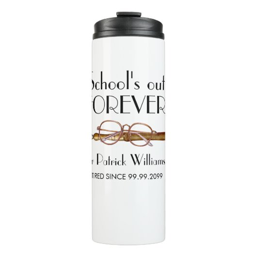 学校の終わりは永遠にヴィンテージ先生 タンブラー (正面)