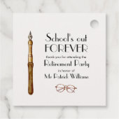 学校の終わりは永遠にヴィンテージ先生 フェイバータグ (裏面)