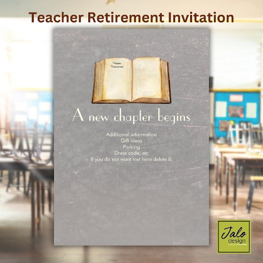 学校の終わりは永遠にヴィンテージ先生 招待状