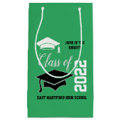 学校の緑の卒業生の追加 スモールペーパーバッグ (正面)