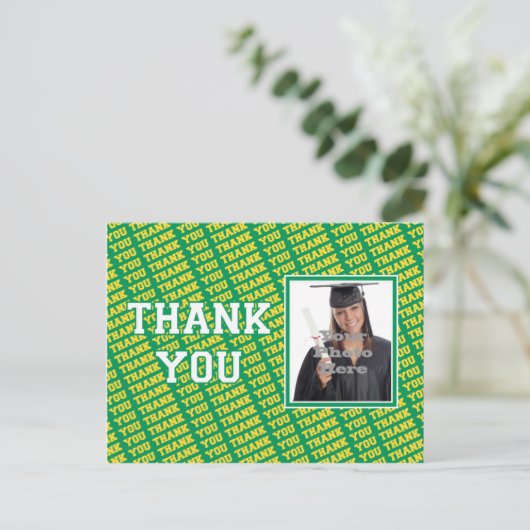 学校の色ありがとうはがき ポストカード (スタンド正面)