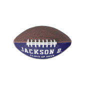 学校の色の卒業パーソナライズされた式 アメリカンフットボール (正面)