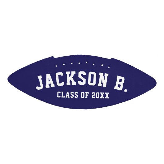 学校の色の卒業パーソナライズされた式 アメリカンフットボール (パネル)