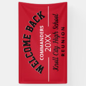 学校の色を歓迎！クラス懇親会バナー 横断幕 (縦)