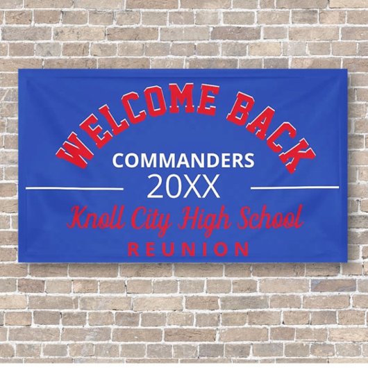 学校の色を歓迎！クラス懇親会バナー 横断幕