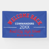 学校の色を歓迎！クラス懇親会バナー 横断幕 (横)