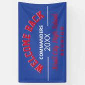 学校の色を歓迎！クラス懇親会バナー 横断幕 (縦)