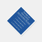 学校の色を選択する卒業おもしろいファクト昼寝 スタンダードカクテルナプキン (角)