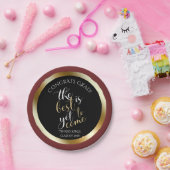 学校の色最高のまだ卒業し来ているパーティー ペーパープレート (パーティー)