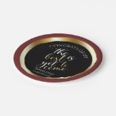 学校の色最高のまだ卒業し来ているパーティー ペーパープレート (アングル)