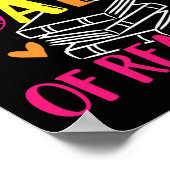 学校の英読語先生本棚の日 ポスター (角)