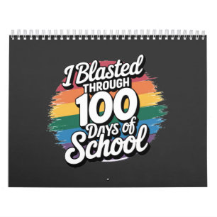 学校の虹の100日をブラスト カレンダー