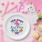学校の蝶々によって飛んだ100日 ペーパープレート (パーティー)
