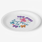 学校の蝶々によって飛んだ100日 ペーパープレート (アングル)