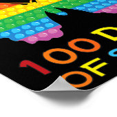 学校の蝶の女の子の100日を通る私の方法 ポスター (角)