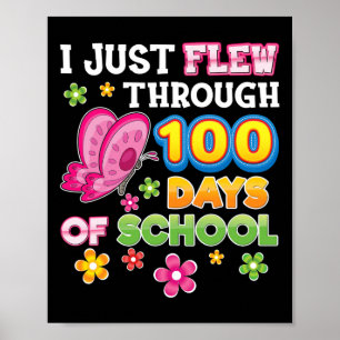 学校の蝶の100日を飛んだだけで100 ポスター