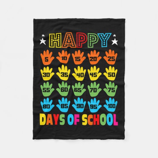 学校の衣装の女の子の子供へ日100日 フリースブランケット (正面)