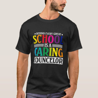 学校の裏に素晴らしはカウンセ気にラーがいる Tシャツ