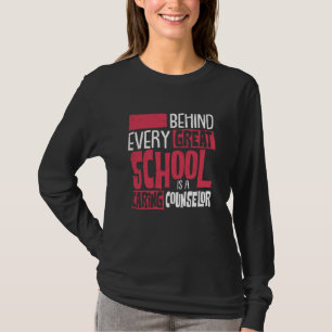 学校の裏に素晴らしはカウンセ気にラーがいる Tシャツ