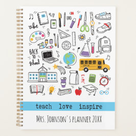 学校の要素先生 プランナー手帳