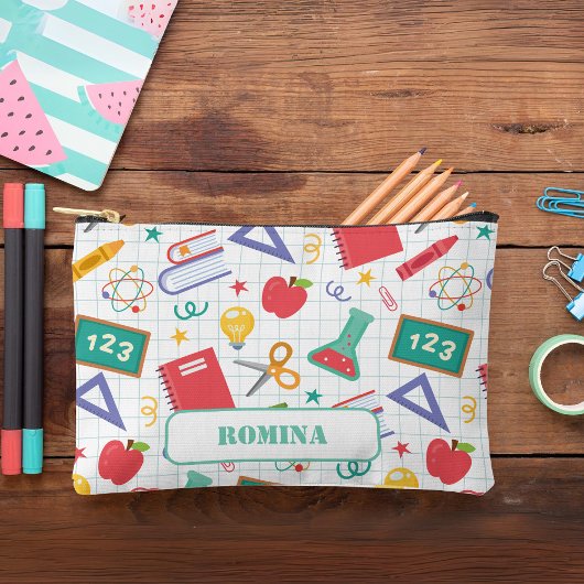 学校の要素鉛筆ケース/バッグ アクセサリーポーチ