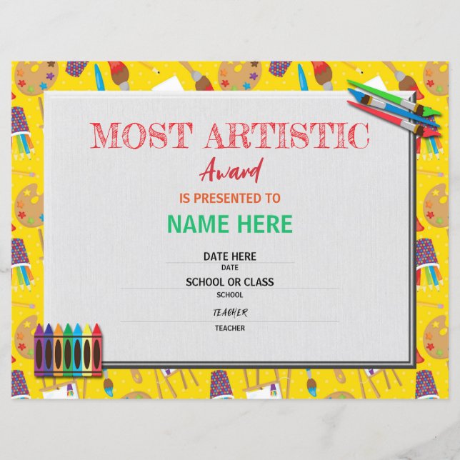 学校の証明書 (正面)