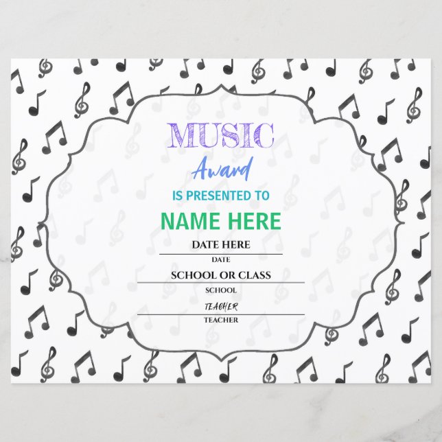 学校の証明書 (正面)