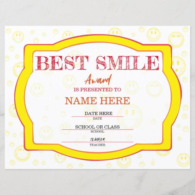 学校の証明書 (正面)