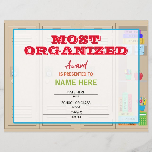 学校の証明書 (正面)