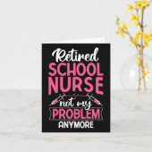 学校の退職したナースは私の問題ではないRn Nur カード (黄色い花)
