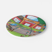 学校の遊び場 ペーパープレート (アングル)