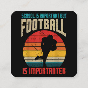 学校の重要なアメリカンフットボールの重要おもしろい スクエア名刺