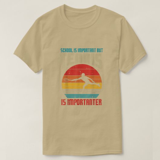 学校の重要なテニス重要選手、ボーイズ・ギ Tシャツ (デザイン正面)