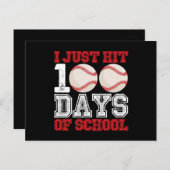 学校の野球で100人の日を打ったばかりだ ポストカード (正面/裏面)