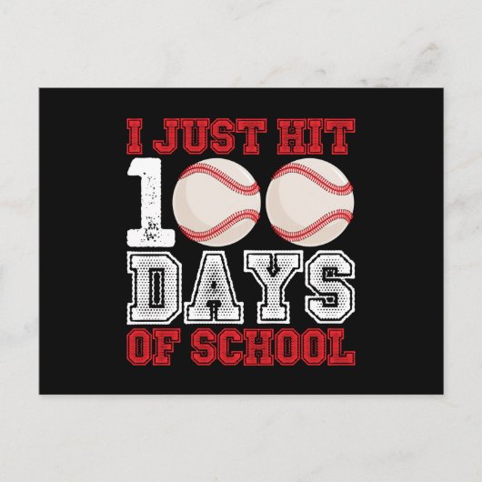 学校の野球で100人の日を打ったばかりだ ポストカード (正面)