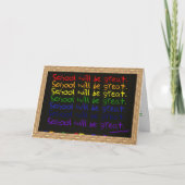 学校の開始 カード (正面)