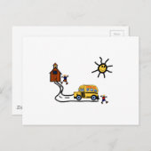 学校の風景 ポストカード (正面/裏面)