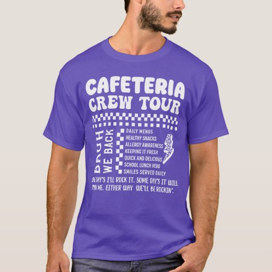 学校の食堂 レトロ ヴィンテージ バックトゥスクール Tシャツ (正面)