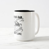 学校の髪が学校気にの始まりではない ツートーンマグカップ (正面右)