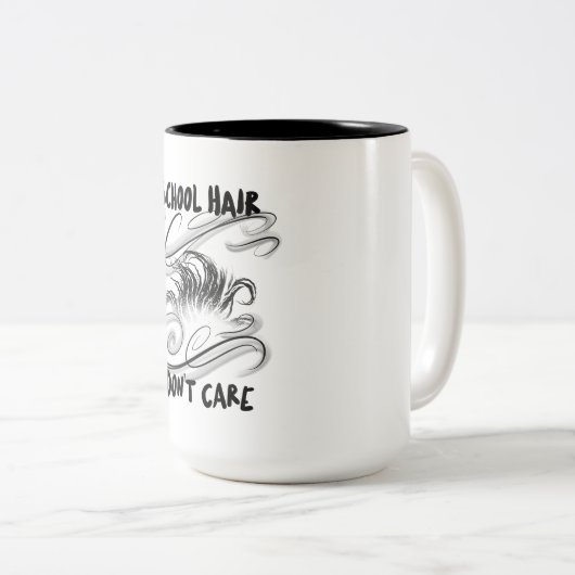 学校の髪が学校気にの始まりではない ツートーンマグカップ (正面右)