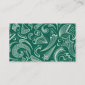 学校の黒板の先生の名刺 名刺 (裏面)