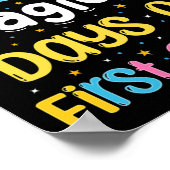 学校の1年生100日目の100魔法の日 ポスター (角)