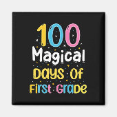 学校の1年生100日目の100魔法の日 マグネット (正面)